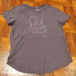 Old Navy "1994" Rope Western Rodeo Style Logo Short Sleeve Tshirt Women's Medium
